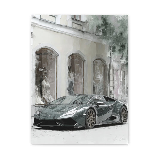 Iconic Sports Car Gallery Canvas