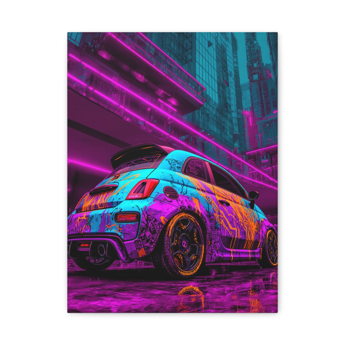Iconic Sports Car Gallery Canvas