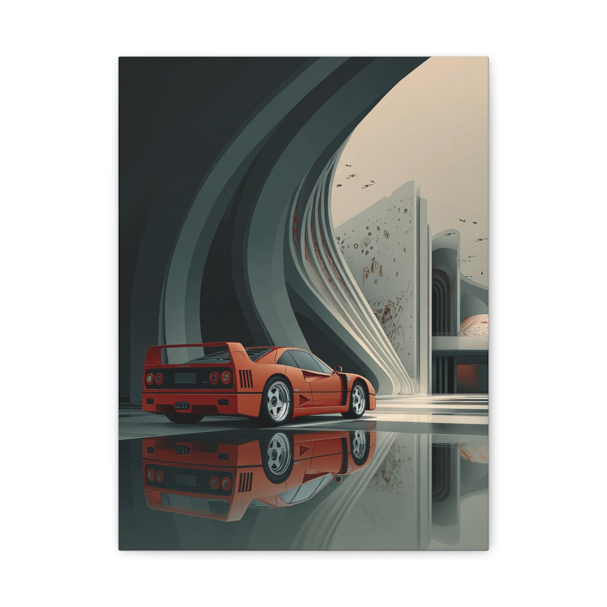 Iconic Sports Car Gallery Canvas