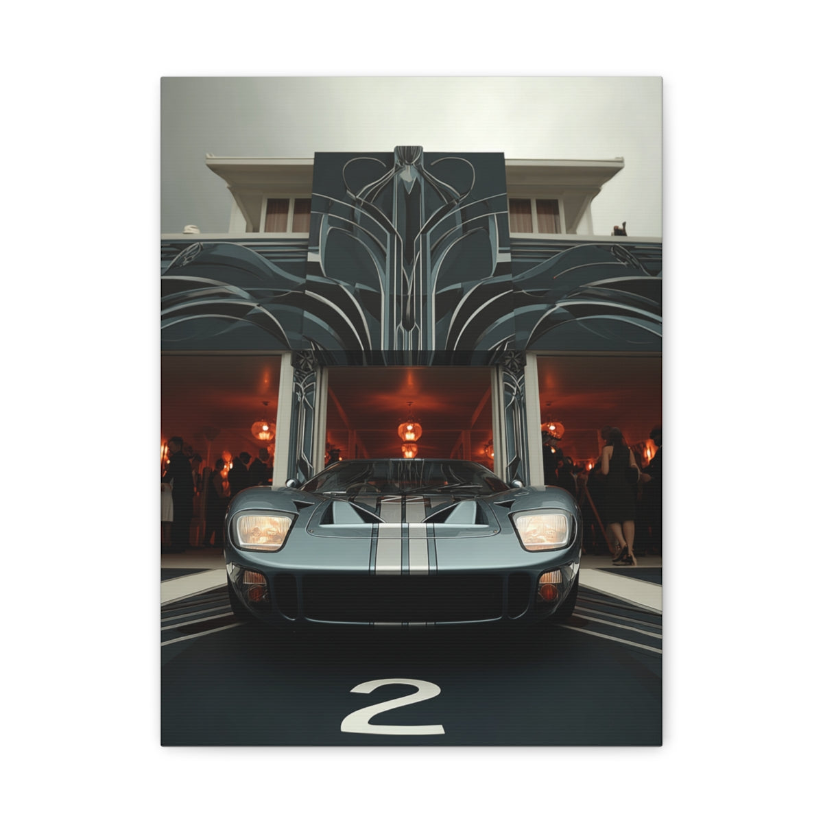 Iconic Sports Car Gallery Canvas