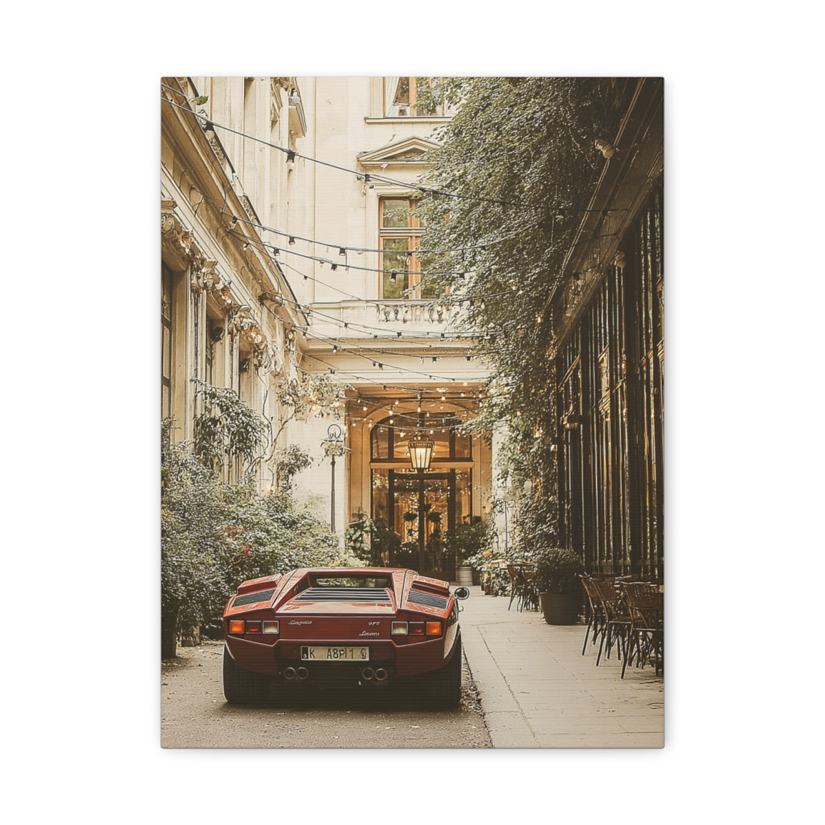 Iconic Sports Car Gallery Canvas