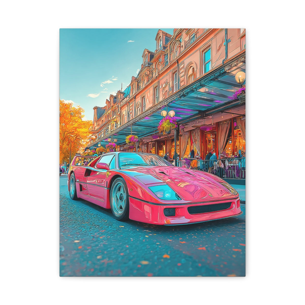Iconic Sports Car Gallery Canvas