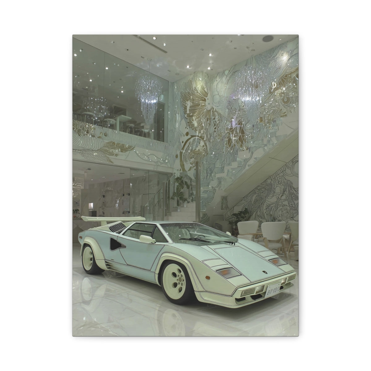 Iconic Sports Car Gallery Canvas