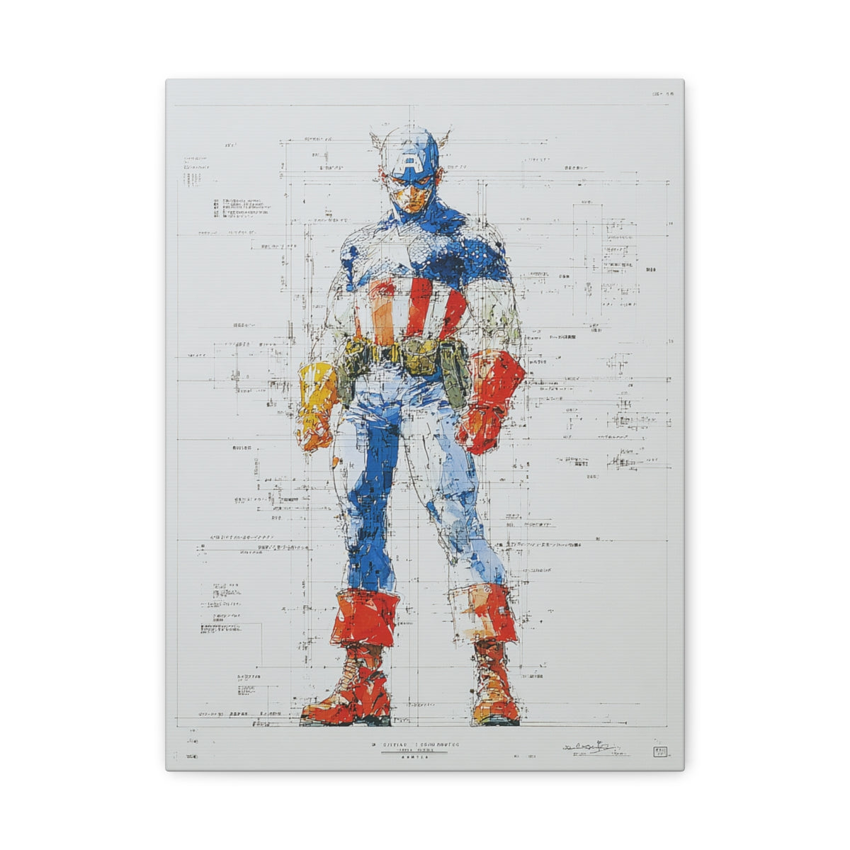 Hero-Verse Canvas Art - Bold Comic-Inspired Wall Print