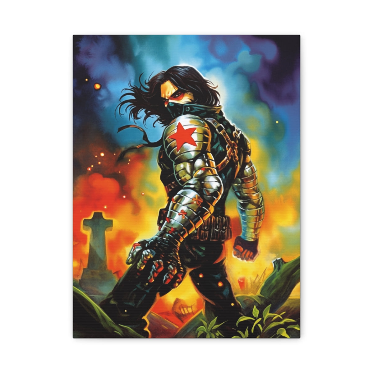 Hero-Verse Canvas Art - Bold Comic-Inspired Wall Print
