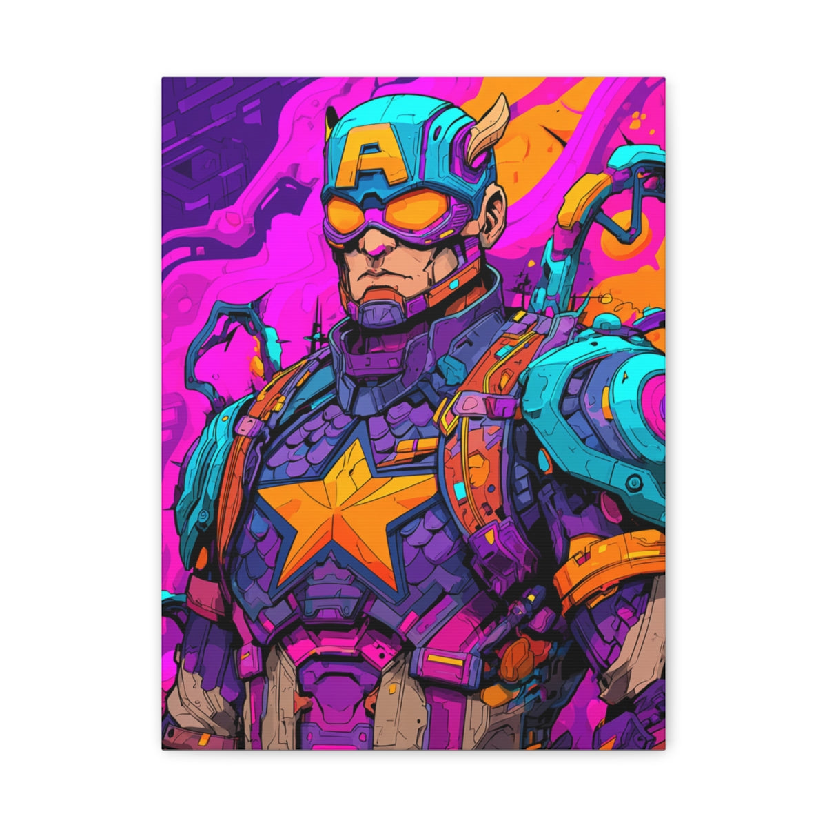 Hero-Verse Canvas Art - Bold Comic-Inspired Wall Print