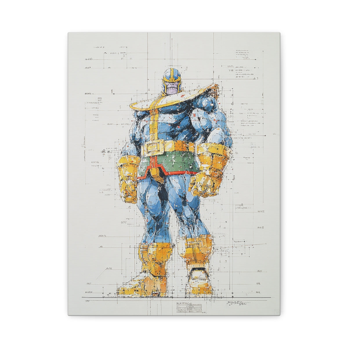 Hero-Verse Canvas Art - Bold Comic-Inspired Wall Print