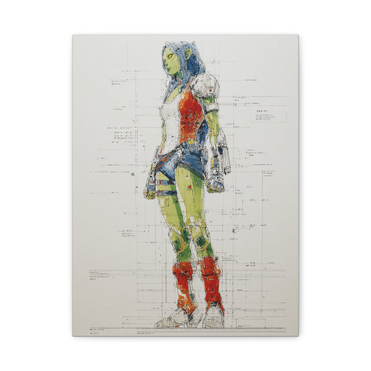 Hero-Verse Canvas Art - Bold Comic-Inspired Wall Print