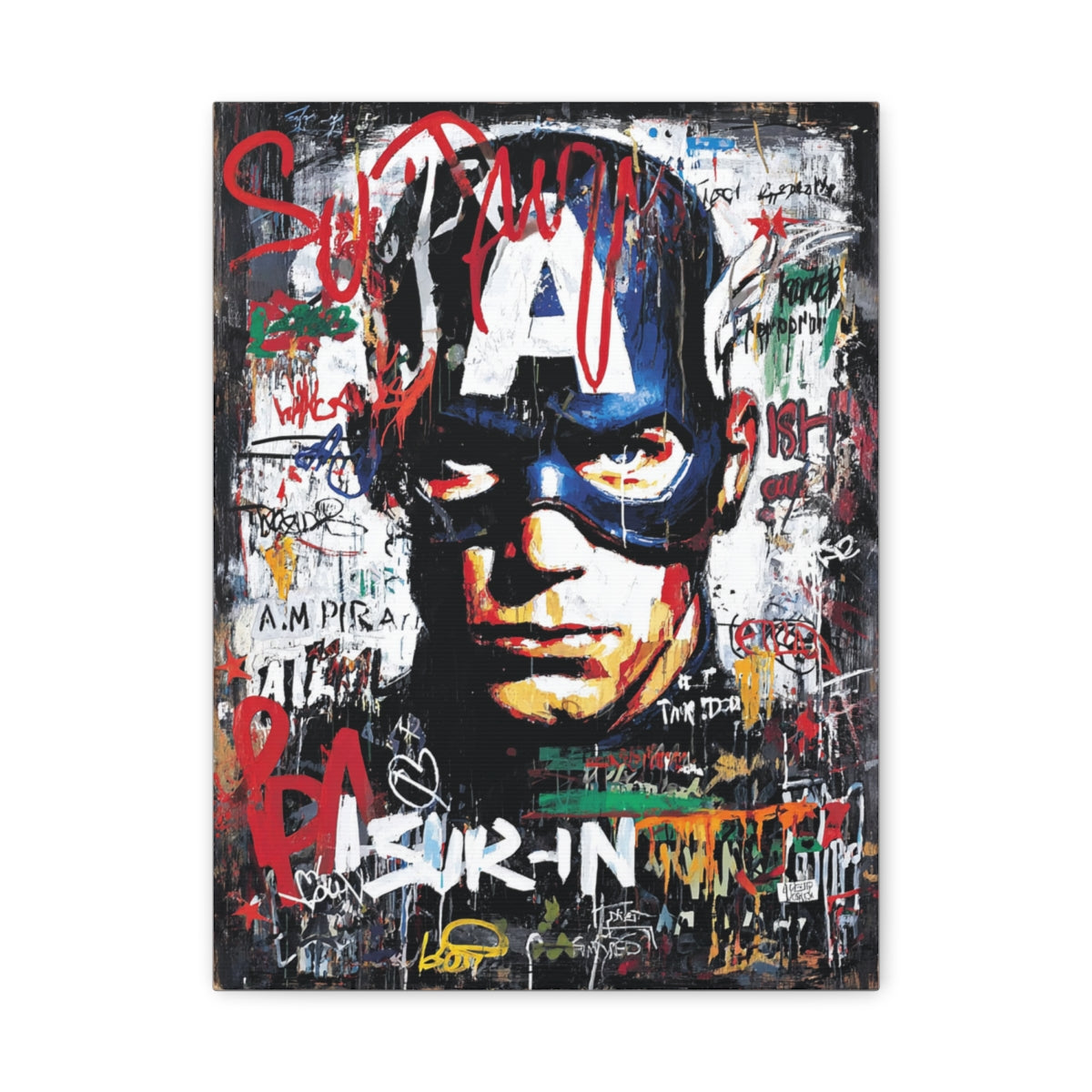 Hero-Verse Canvas Art - Bold Comic-Inspired Wall Print