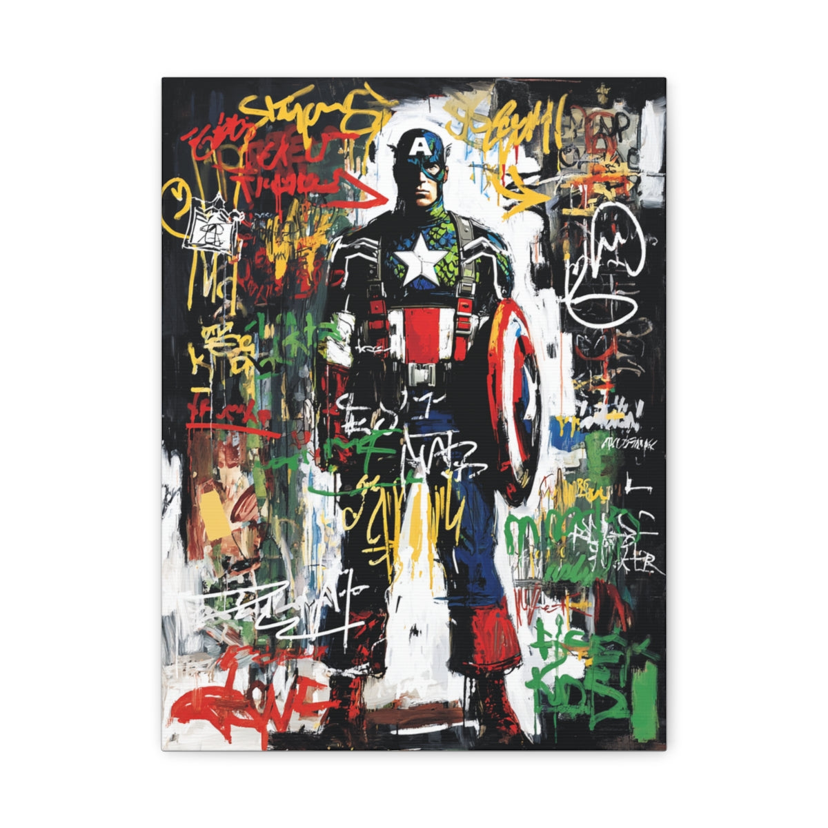 Hero-Verse Canvas Art - Bold Comic-Inspired Wall Print