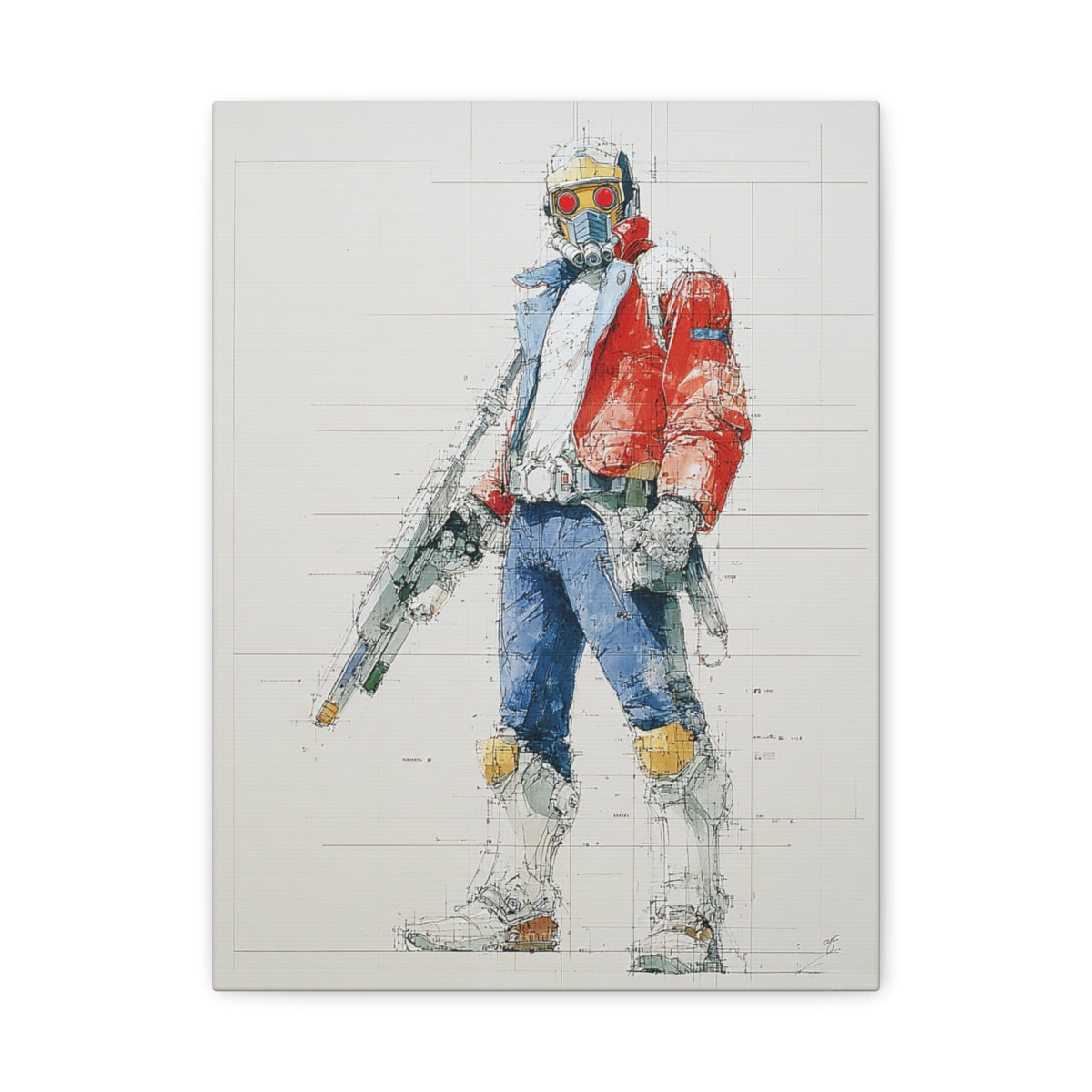 Hero-Verse Canvas Art - Bold Comic-Inspired Wall Print
