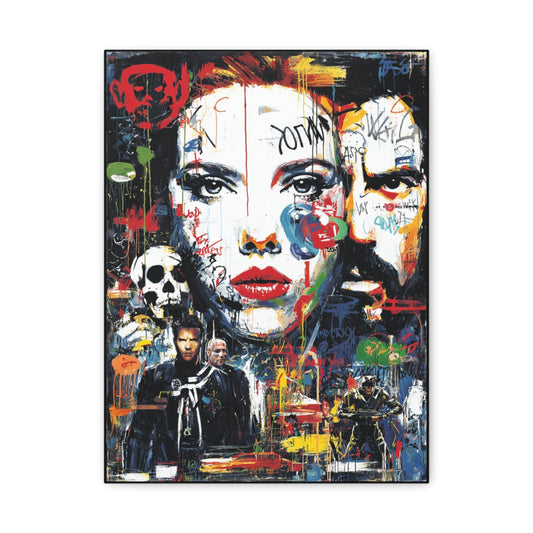 Hero-Verse Canvas Art - Bold Comic-Inspired Wall Print