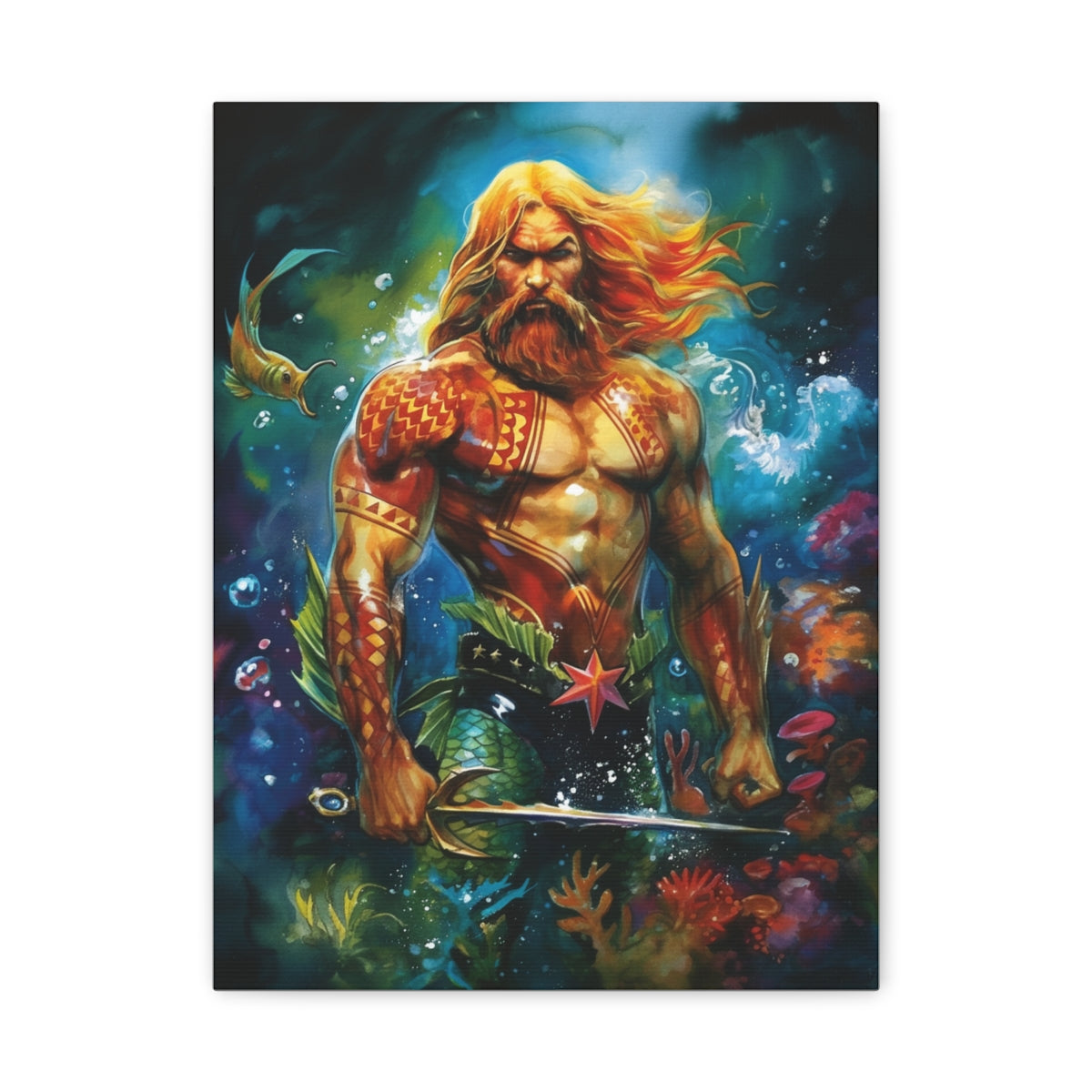 Hero-Verse Canvas Art - Bold Comic-Inspired Wall Print