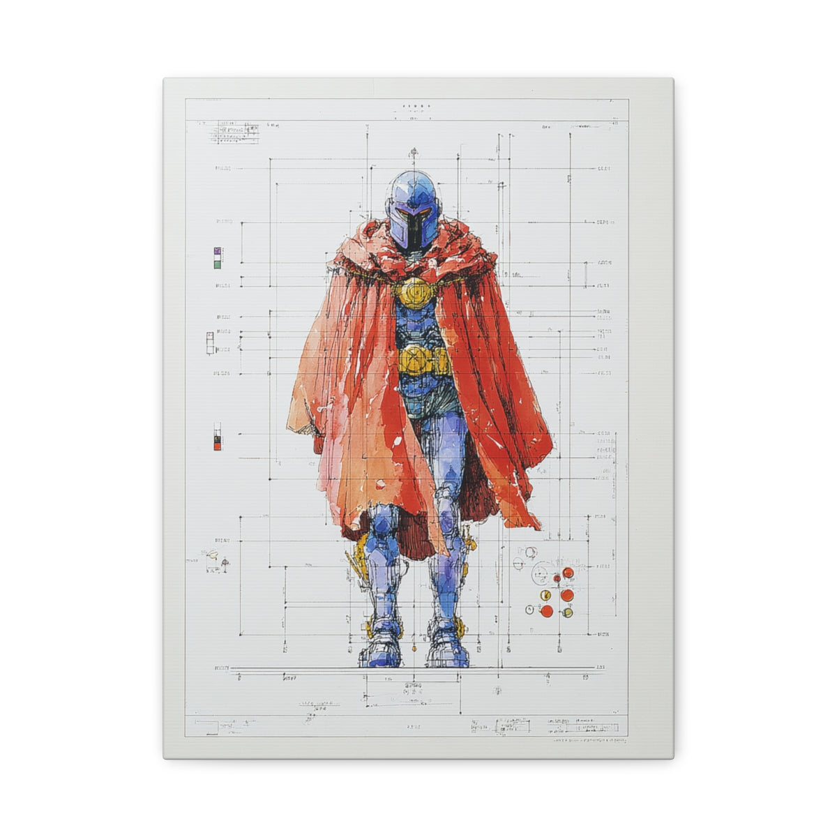 Hero-Verse Canvas Art - Bold Comic-Inspired Wall Print