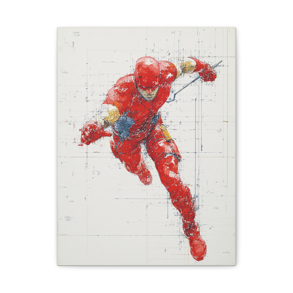 Hero-Verse Canvas Art - Bold Comic-Inspired Wall Print