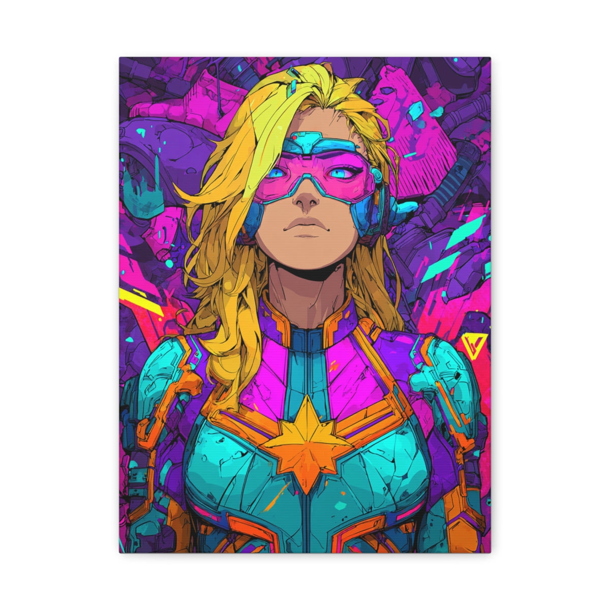 Hero-Verse Canvas Art - Bold Comic-Inspired Wall Print