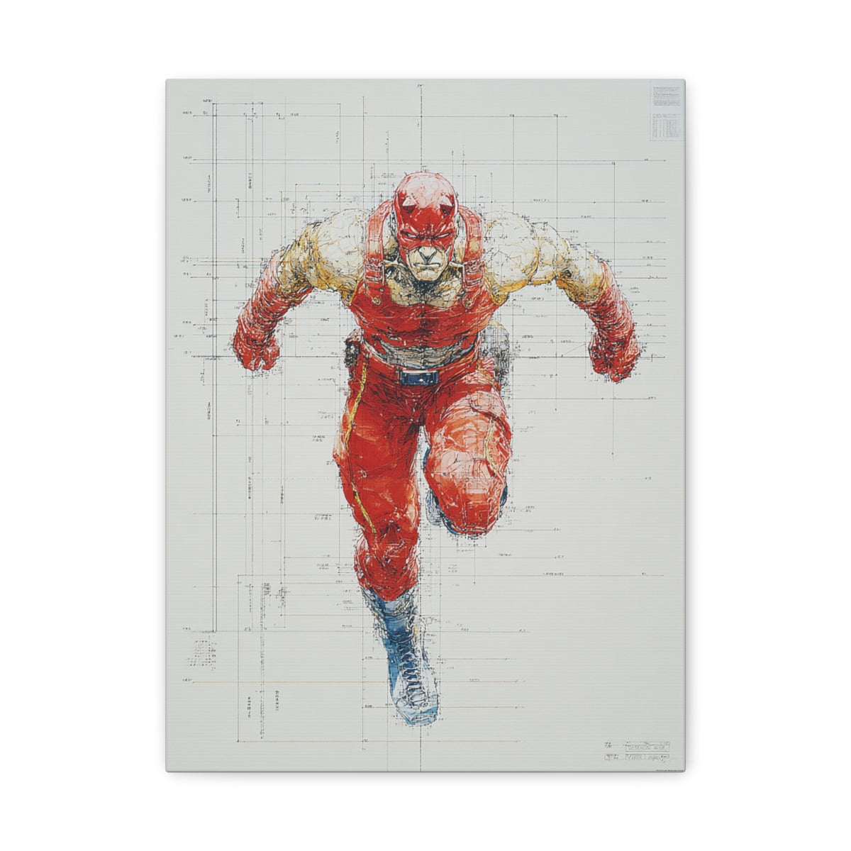 Hero-Verse Canvas Art - Bold Comic-Inspired Wall Print