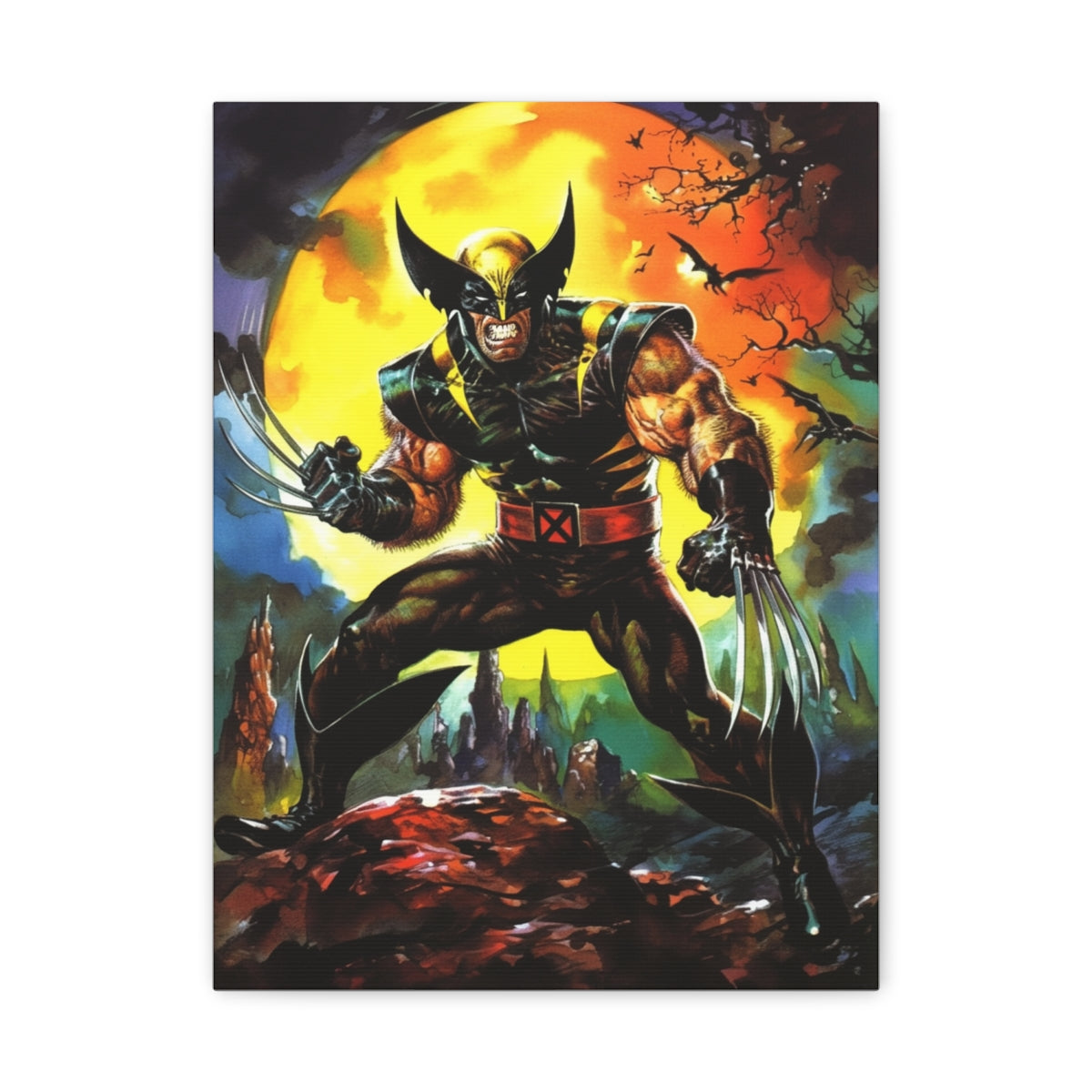 Hero-Verse Canvas Art - Bold Comic-Inspired Wall Print