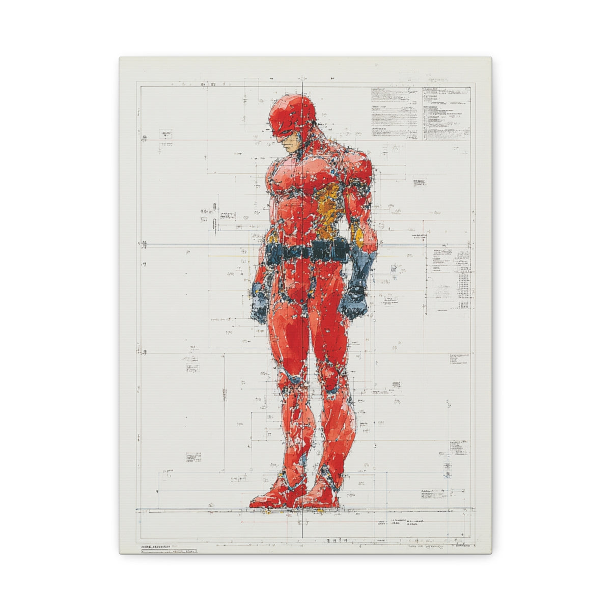 Hero-Verse Canvas Art - Bold Comic-Inspired Wall Print