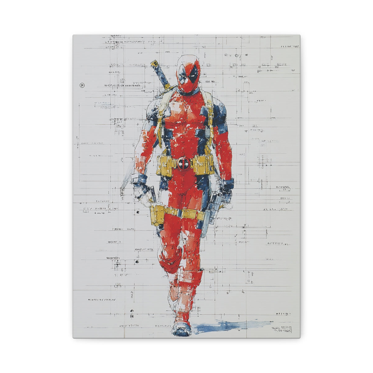 Hero-Verse Canvas Art - Bold Comic-Inspired Wall Print