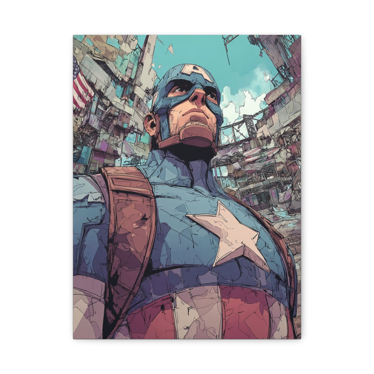 Hero-Verse Canvas Art - Bold Comic-Inspired Wall Print