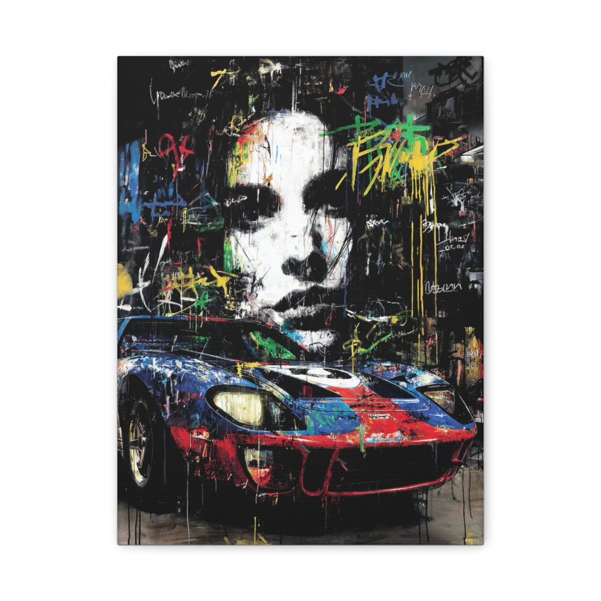 Iconic Sports Car Gallery Canvas