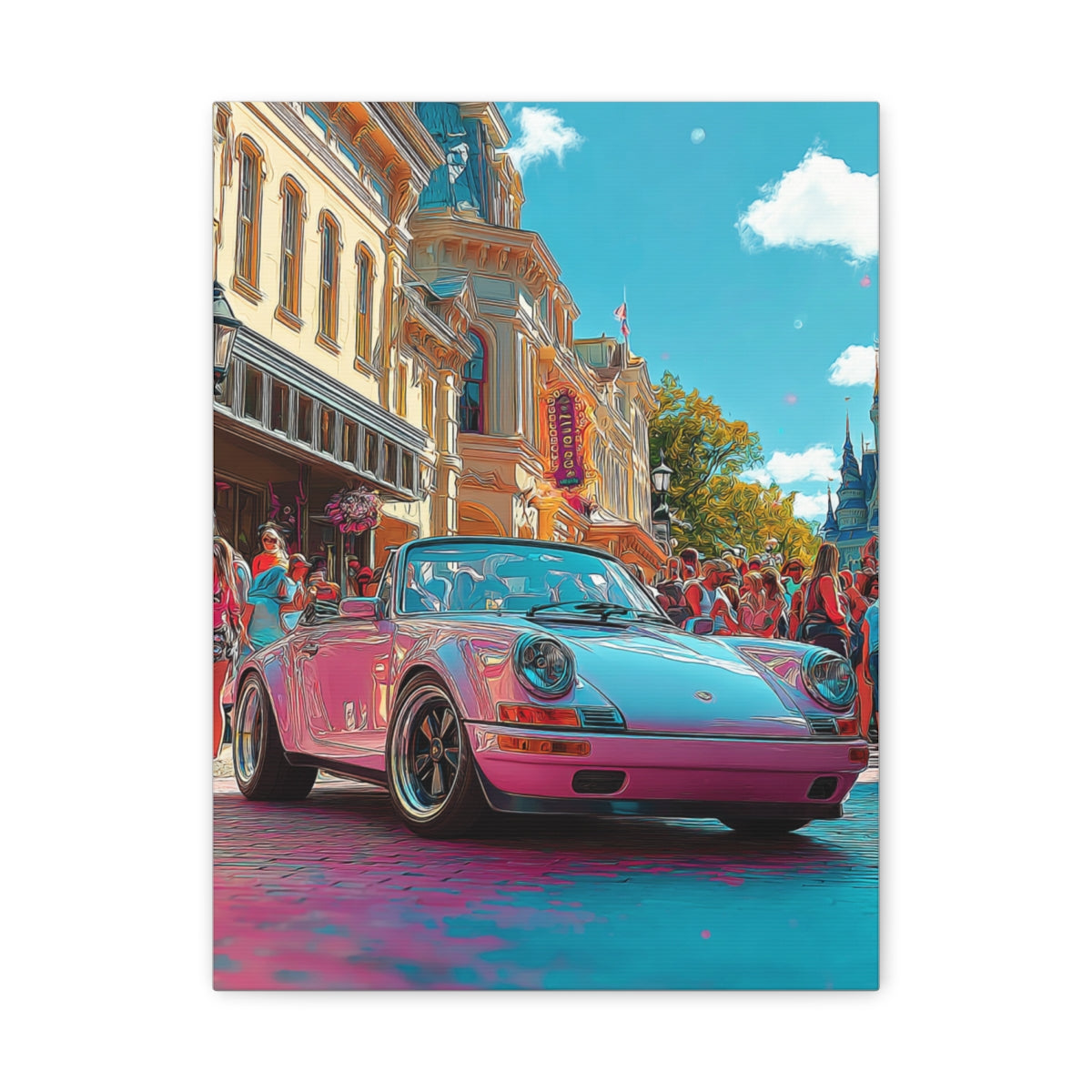 Iconic Sports Car Gallery Canvas