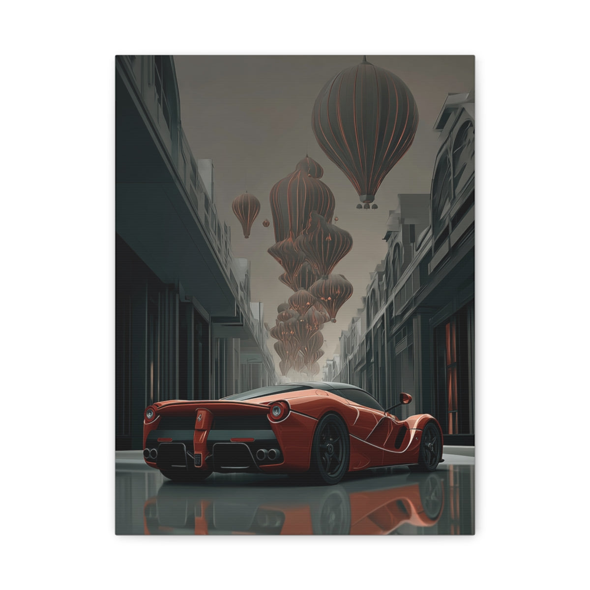 Iconic Sports Car Gallery Canvas