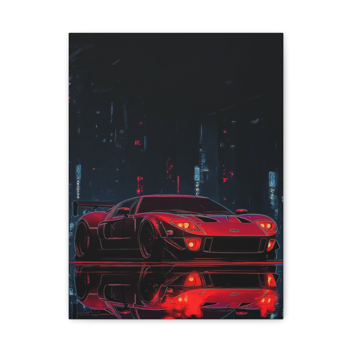Iconic Sports Car Gallery Canvas