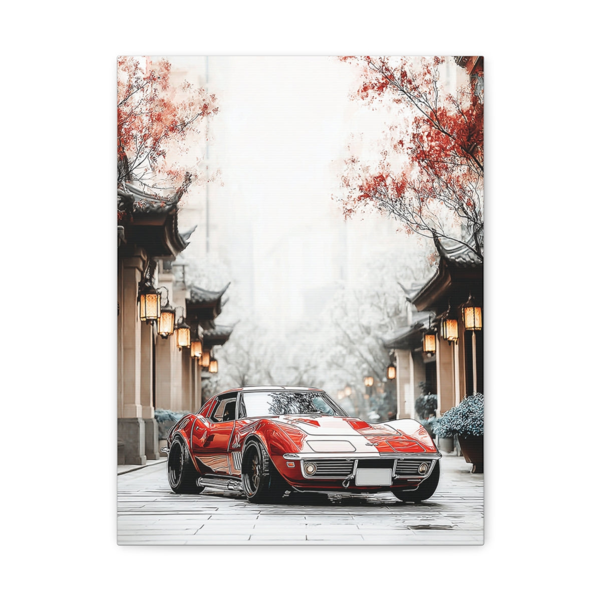 Iconic Sports Car Gallery Canvas