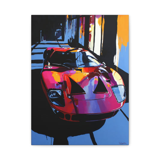 Iconic Sports Car Gallery Canvas