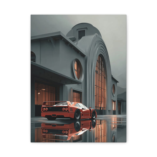Iconic Sports Car Gallery Canvas