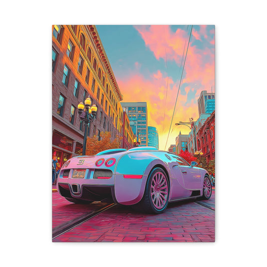 Iconic Sports Car Gallery Canvas