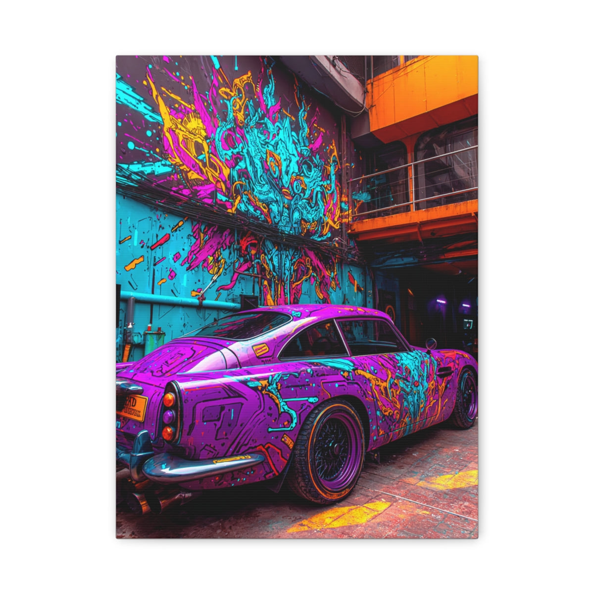 Iconic Sports Car Gallery Canvas