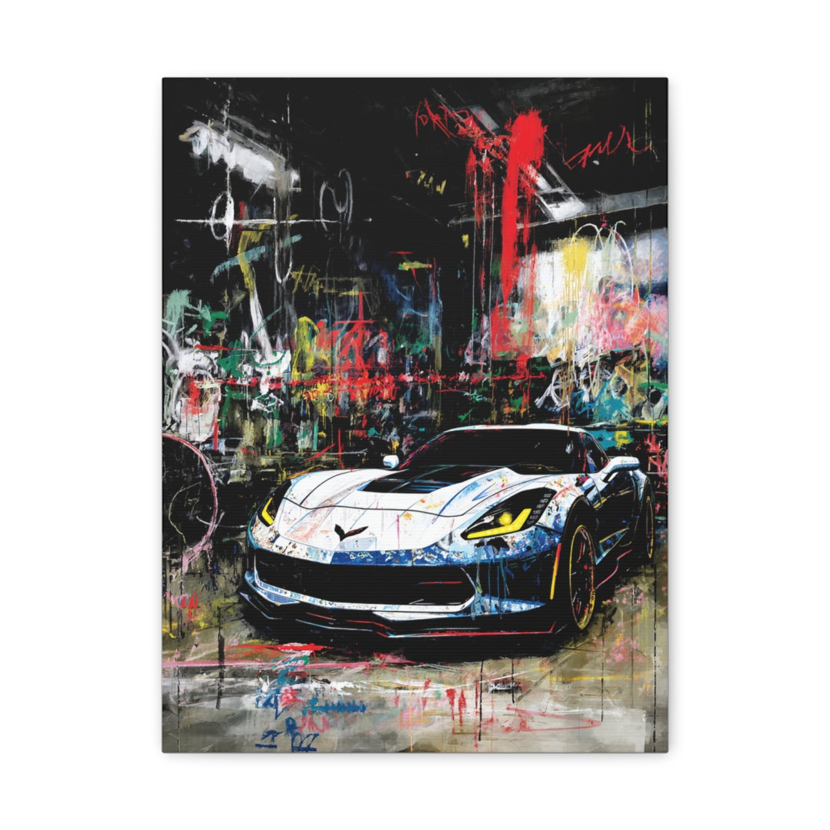Iconic Sports Car Gallery Canvas