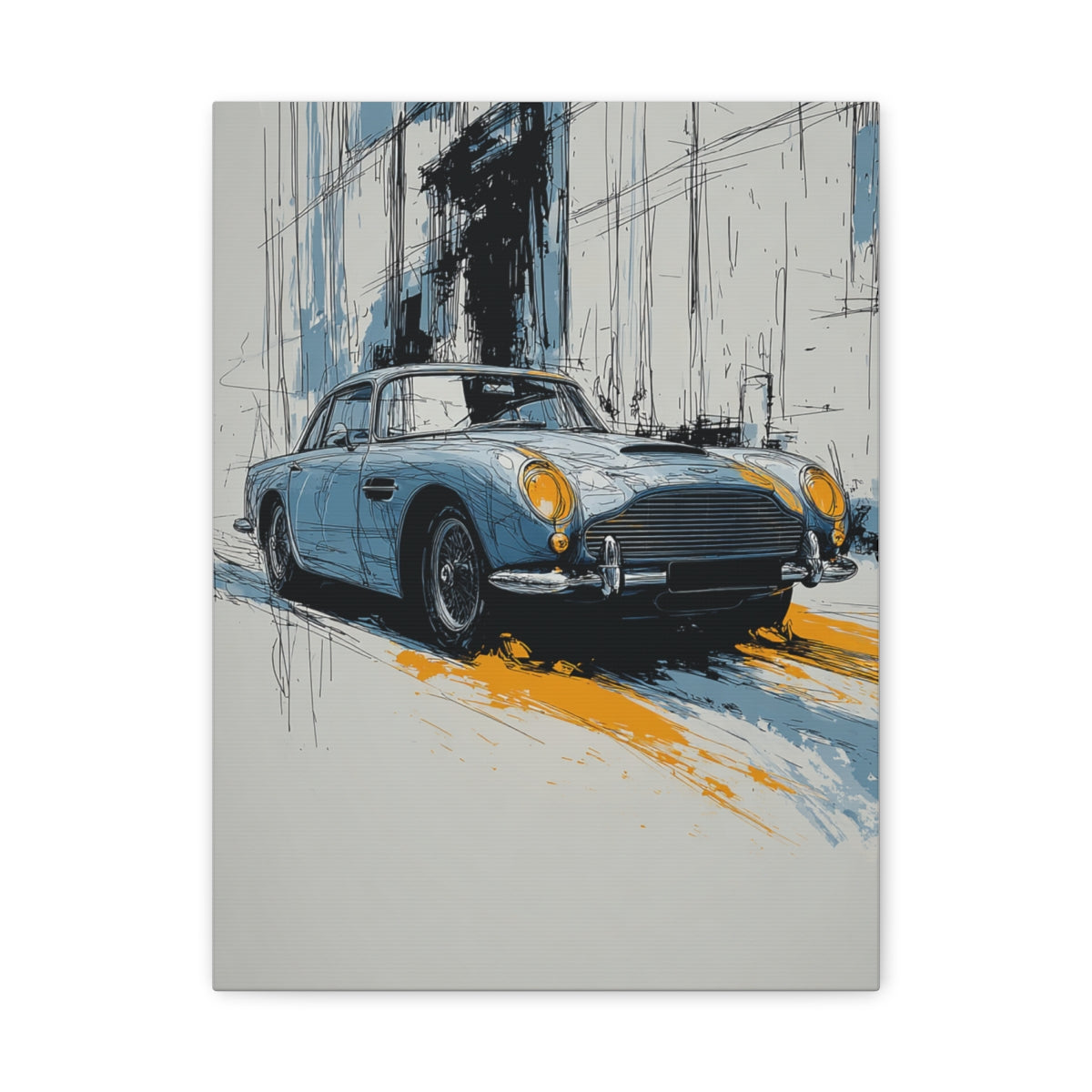 Iconic Sports Car Gallery Canvas