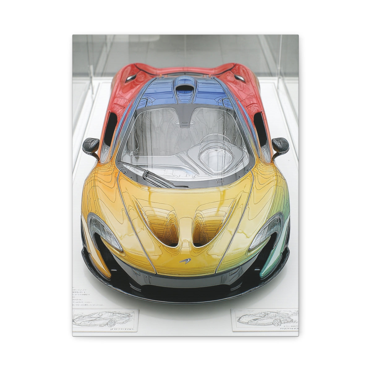 Iconic Sports Car Gallery Canvas