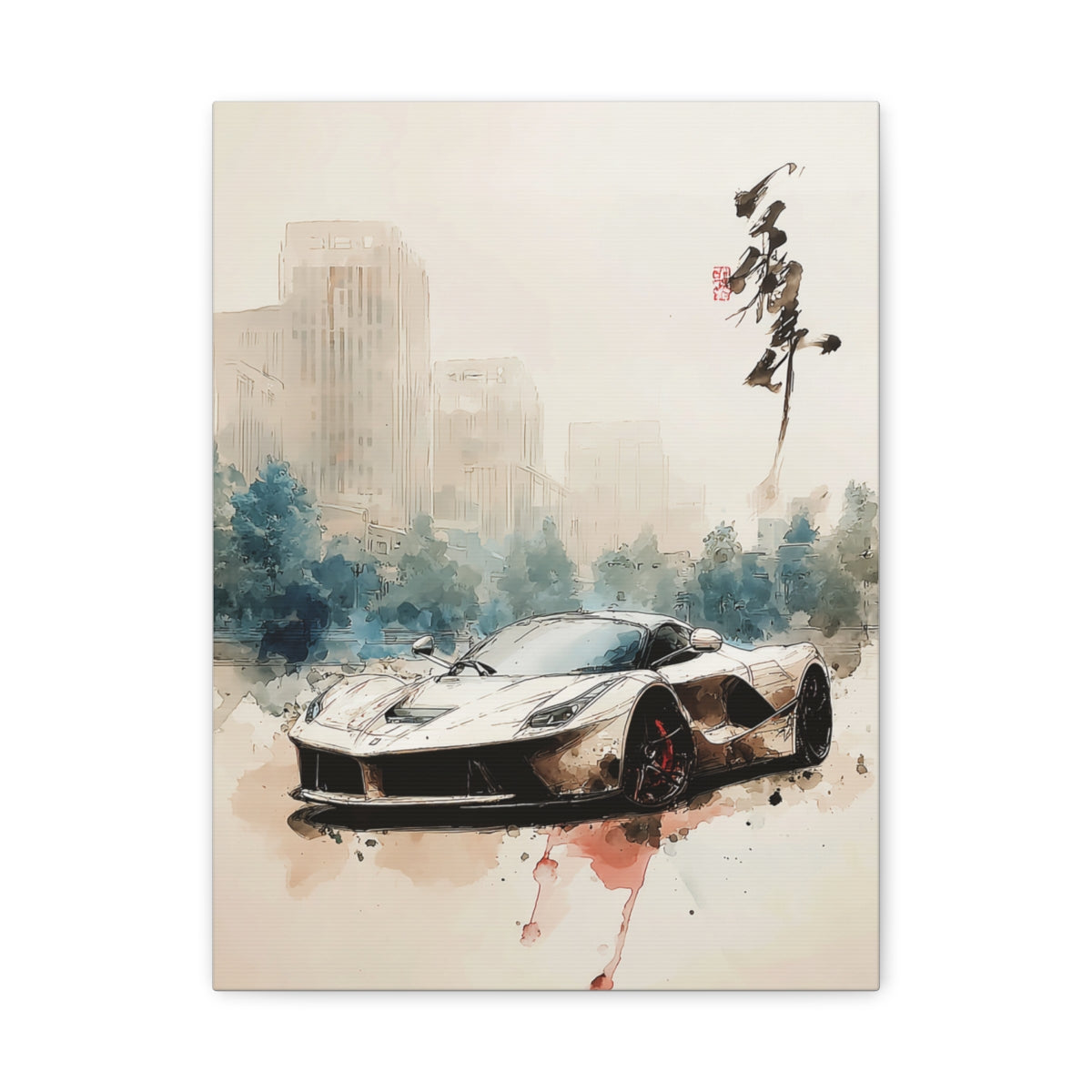 Iconic Sports Car Gallery Canvas