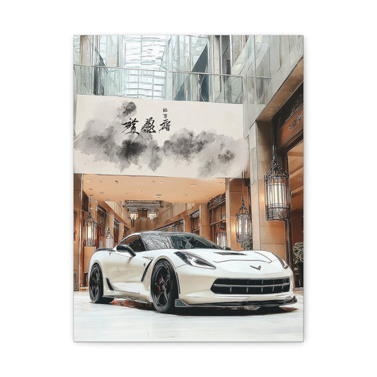 Iconic Sports Car Gallery Canvas