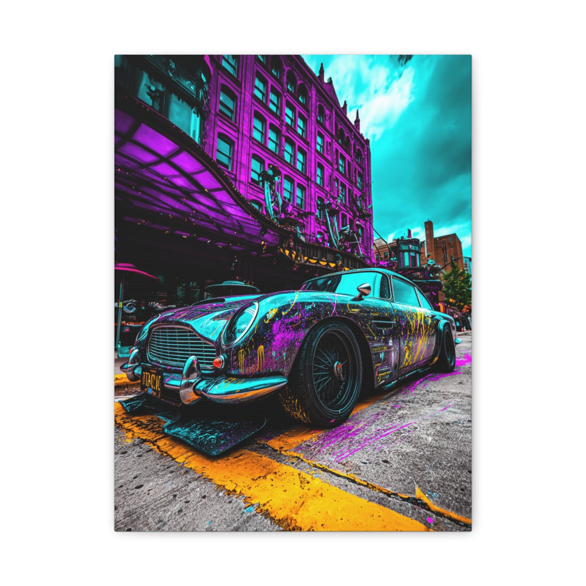 Iconic Sports Car Gallery Canvas