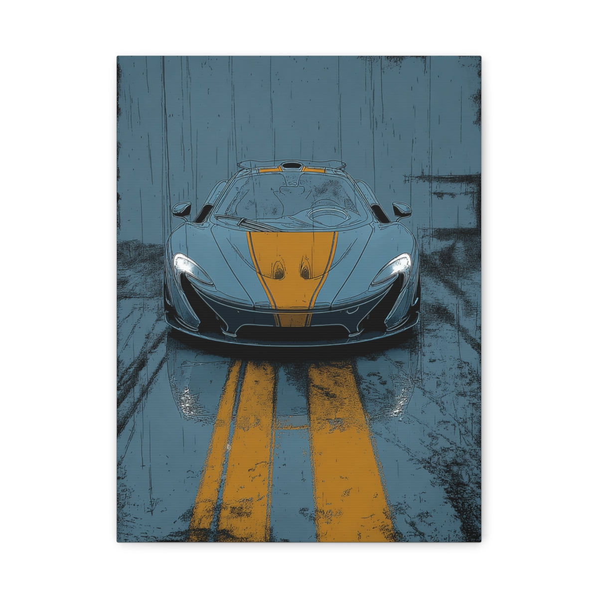 Iconic Sports Car Gallery Canvas