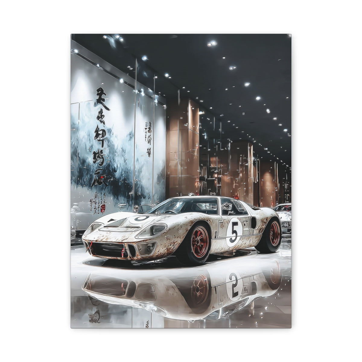 Iconic Sports Car Gallery Canvas