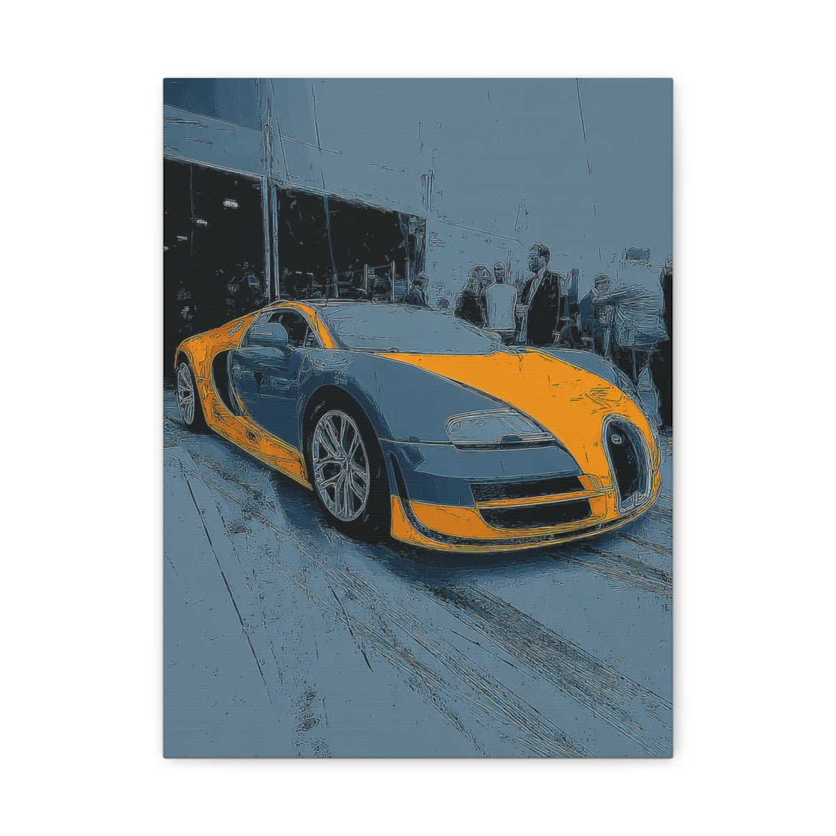 Iconic Sports Car Gallery Canvas