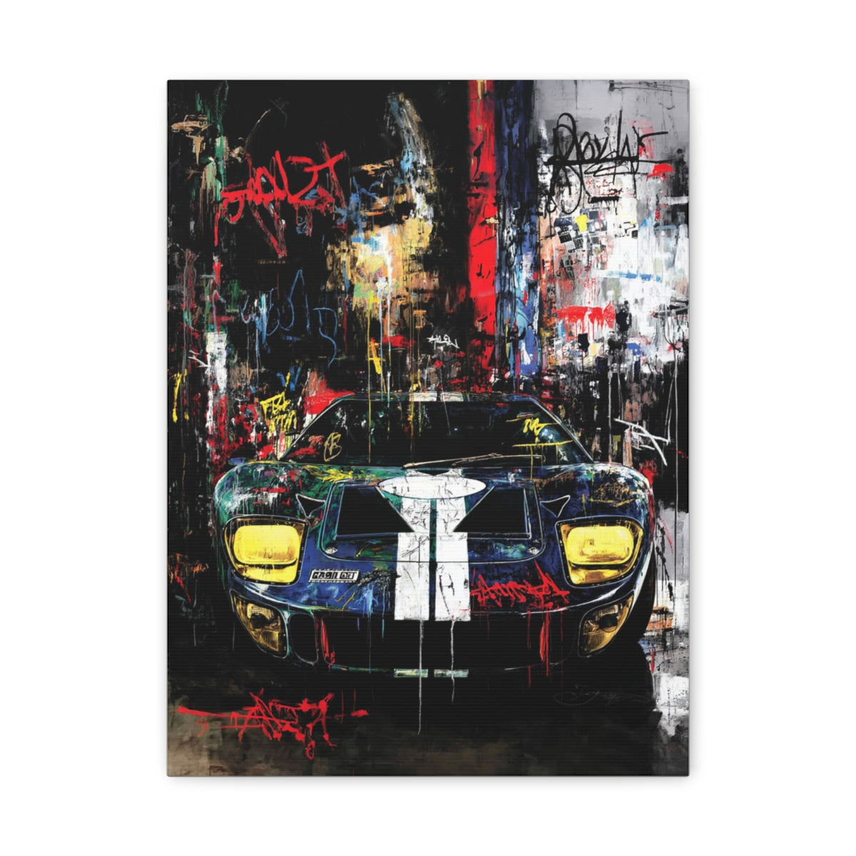 Iconic Sports Car Gallery Canvas