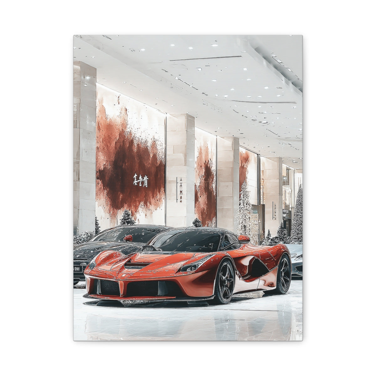 Iconic Sports Car Gallery Canvas