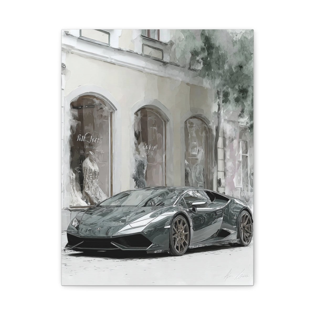 Iconic Sports Car Gallery Canvas