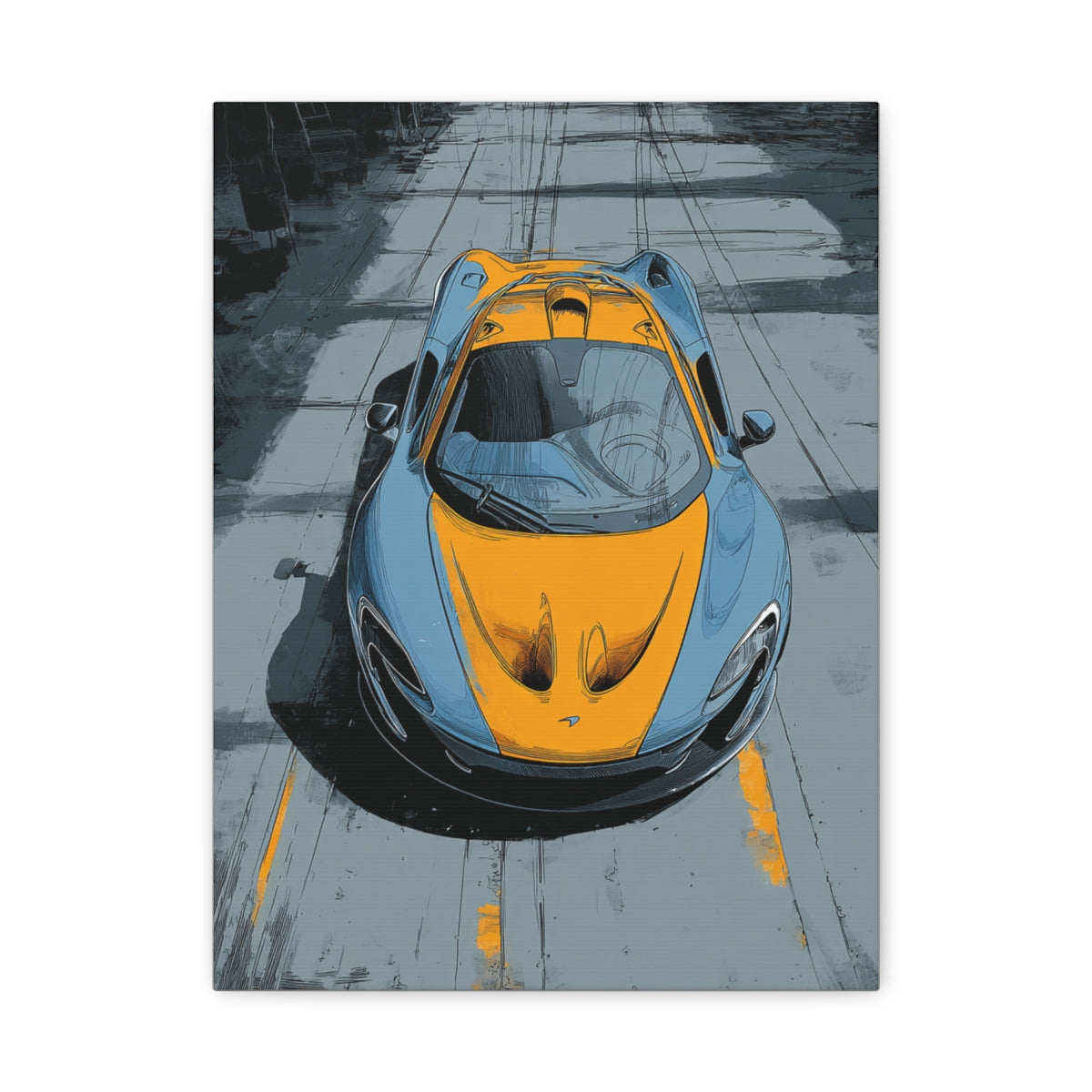Iconic Sports Car Gallery Canvas