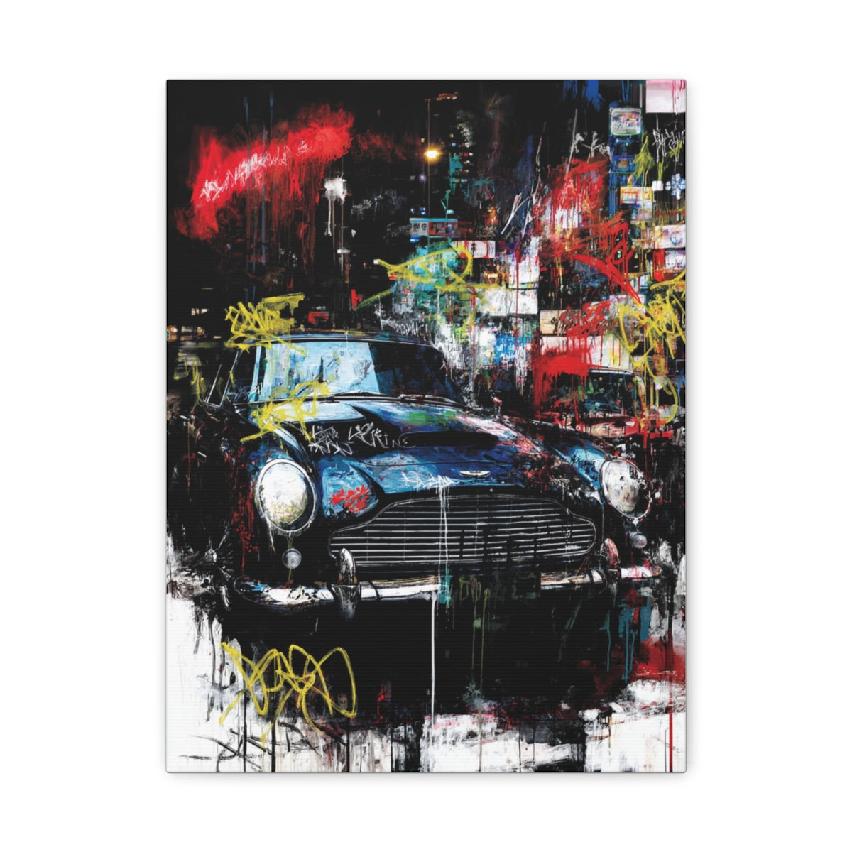 Iconic Sports Car Gallery Canvas