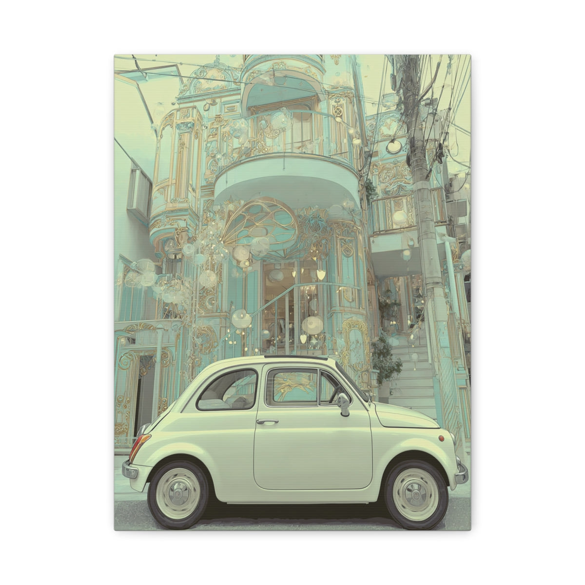 Iconic Sports Car Gallery Canvas