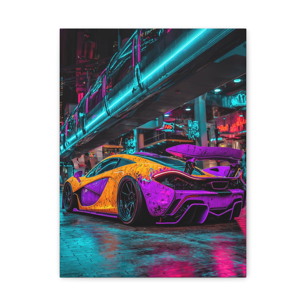 Iconic Sports Car Gallery Canvas